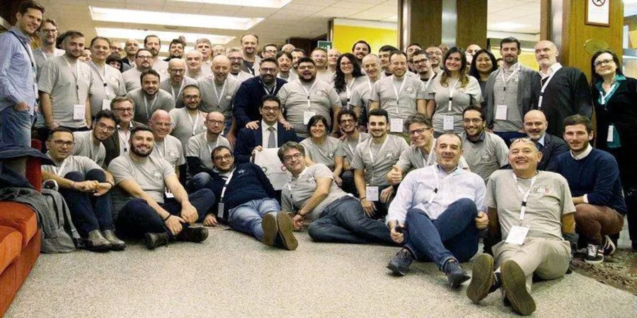 La foto di gruppo di Odoo Days Italia 2019